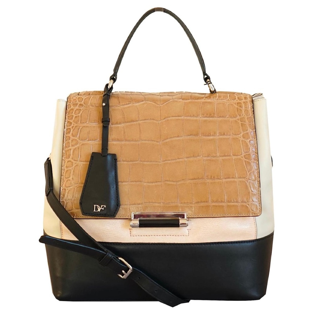 Diane Von Furstenberg 440 Large Croc-Embossed Satchel — DVF Spring 2013 NWT